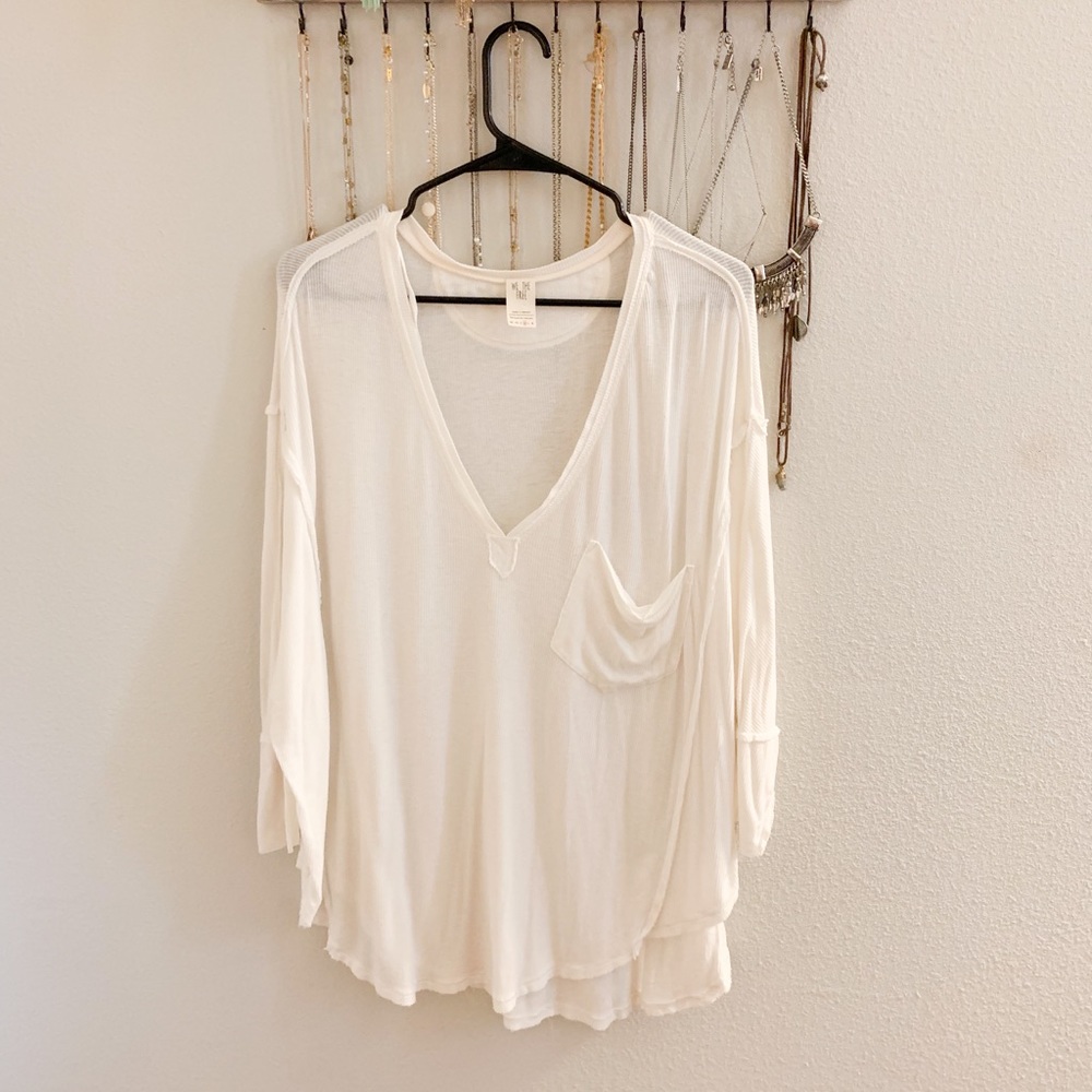 Free People White Top